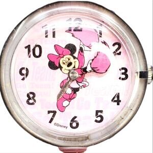 Disney Minnie Mouse Pink Clear Cheer Watch